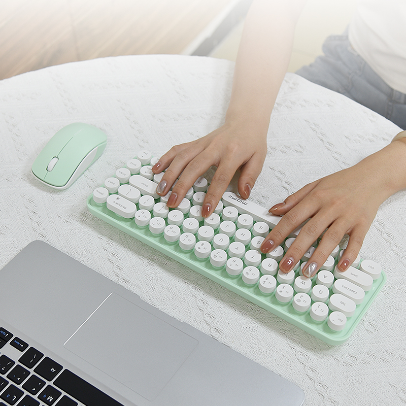 I豆纯色无线键盘鼠标